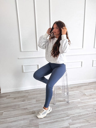 BIRDIE PREORDER Soft Spun Crewneck in Frost Fade Camo - Instyle Boutique