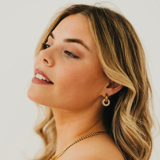 Ivy Interlock Hoop Earring - WATERPROOF ~PREORDER~ - Instyle Boutique