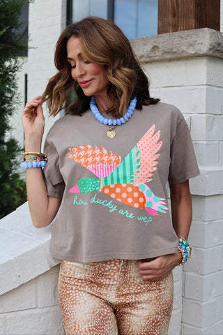 How Ducky Are We Crop Tee ~PREORDER~ - Instyle Boutique