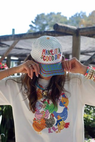 Make It a Good Day Dotty Hat ~PREORDER~ - Instyle Boutique