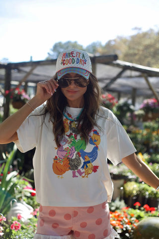 Make It a Good Day Dotty Hat ~PREORDER~ - Instyle Boutique