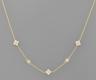 Dainty Diamonds Gold Necklace