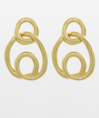 Curved Circle Hoops - Instyle Boutique