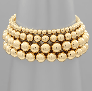 Golden Circle Bracelet Set - Instyle Boutique