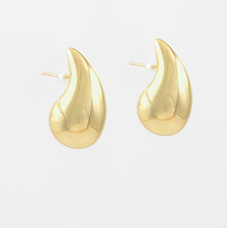 Big Puffy Gold Earrings