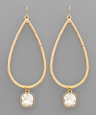 In The Balance Golden Teardrop Earrings