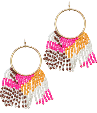 Colorful Fringe Earrings