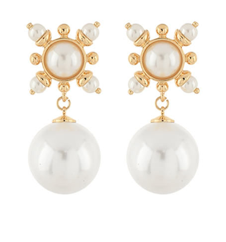 Sunburst Pearl Earrings