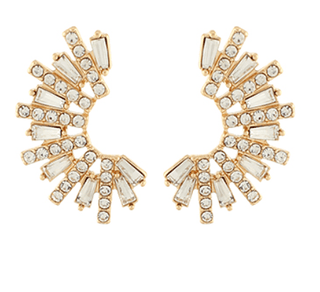 Baguette Wing Earrings - Instyle Boutique