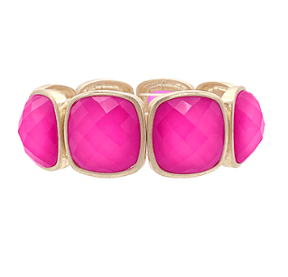 Bold Stone Fuchsia Bracelet - Instyle Boutique