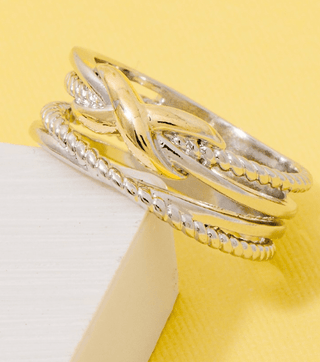 Two Tone Layer Ring - Instyle Boutique
