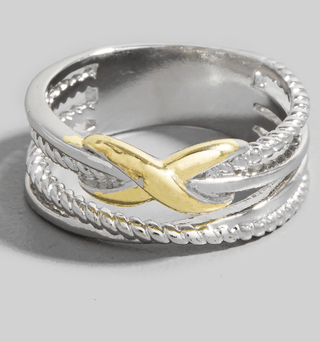 Two Tone Layer Ring - Instyle Boutique