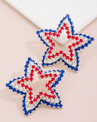 Patriotic Star Earrings