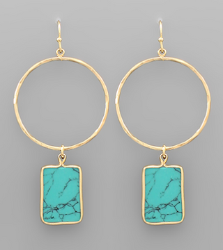 Delicate Design Turquoise Earrings