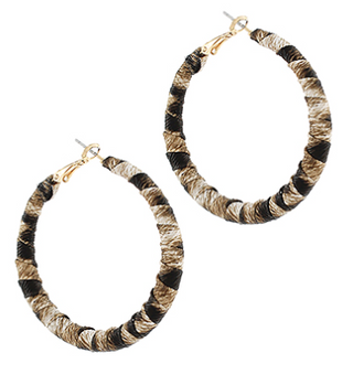 Safari Twist Hoop Earrings