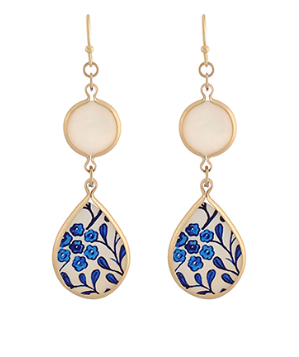 Blue Blossom Drop Earrings