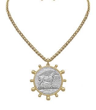 Heritage Coin Medallion Necklace