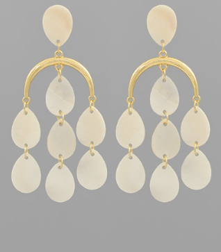 Shell Beach Teardrop Earrings - Instyle Boutique