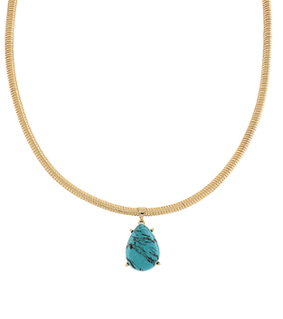 Turquoise Teardrop Necklace