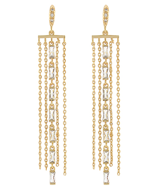 Crystal Breeze Fringe Earrings