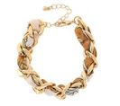Parisian Scarf Bracelet - Brown/Gold