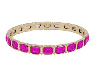Fushia Gemstone Bracelet