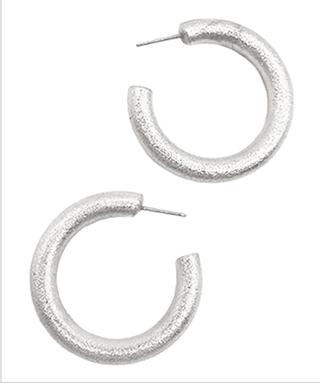 Silver Metallic Hoops - Instyle Boutique