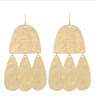 Hammered Gilded Earrings