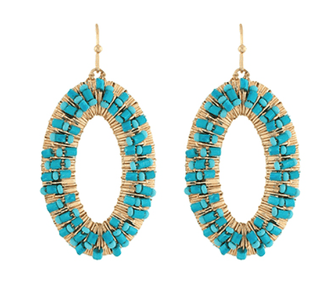 Blue Aura Earrings - Instyle Boutique