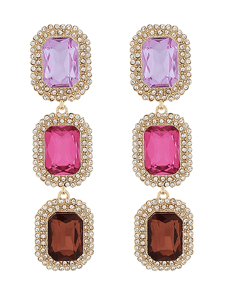 Gala Statement Drops - Rose Quartz - Instyle Boutique