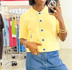 Lemon Drop Knit Jacket Top - Instyle Boutique