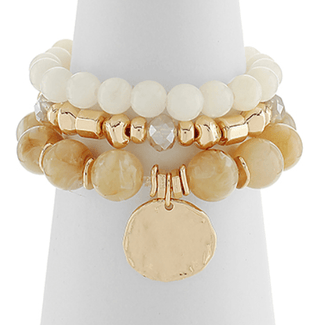Golden Glow Charm Bracelet Stack - Instyle Boutique
