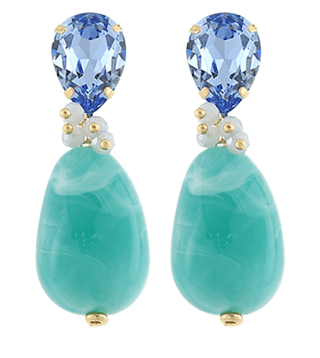 Ocean Jewel Drop Earrings - Instyle Boutique