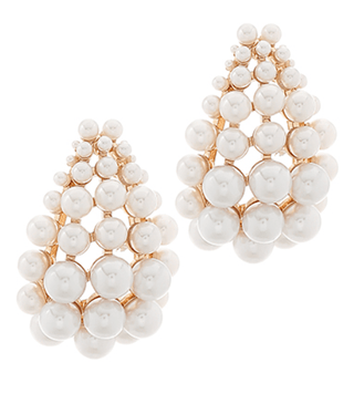 Pearl Luxe Cluster Statement Earrings - Instyle Boutique