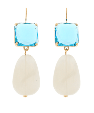 Sky & Pearl Drop Earrings - Instyle Boutique