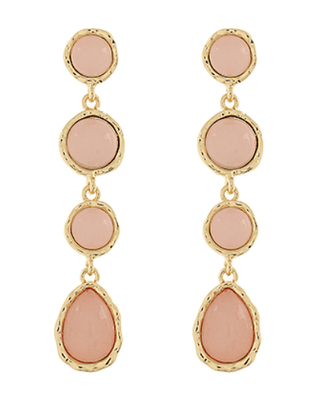 Pink Cascade Drop Earrings - Instyle Boutique