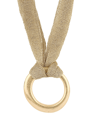 Gilded Knot Mesh Necklace - Instyle Boutique