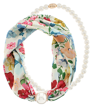 Garden Party Scarf Necklace - Instyle Boutique