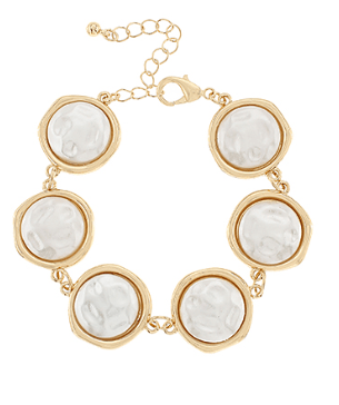 Pearl Disc Bracelet - Instyle Boutique