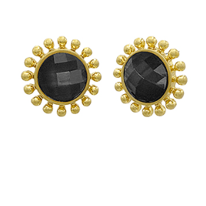 Midnight Sunburst Stud Earrings - Instyle Boutique