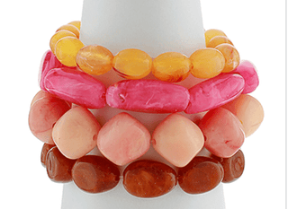 Sunset Acrylic Bracelet Stack - Instyle Boutique