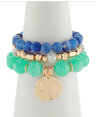 Seaside Ocean Bracelet Stack - Instyle Boutique
