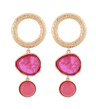 Fushia Drop Earrings - Instyle Boutique