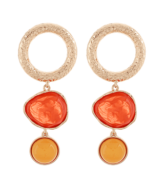 Orange Drop Earrings - Instyle Boutique