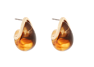 Marble Puffy Teardrop Earrings - Instyle Boutique