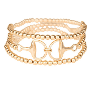 Gold Bit Beaded Bracelet Set - Instyle Boutique