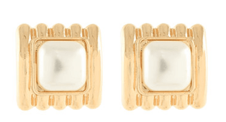 Square Pearl Earrings - Instyle Boutique