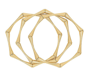 Bamboo Bangle Set - Gold - Instyle Boutique