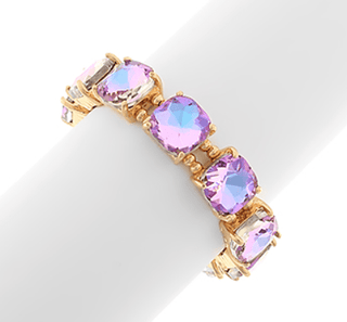 Lavender Glass Stone Bracelet - Instyle Boutique