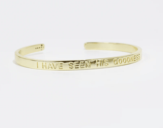 I Have Seen His Goodness Bangle - Gold - Instyle Boutique